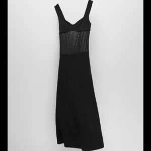Black combination dress from Zara special Edition